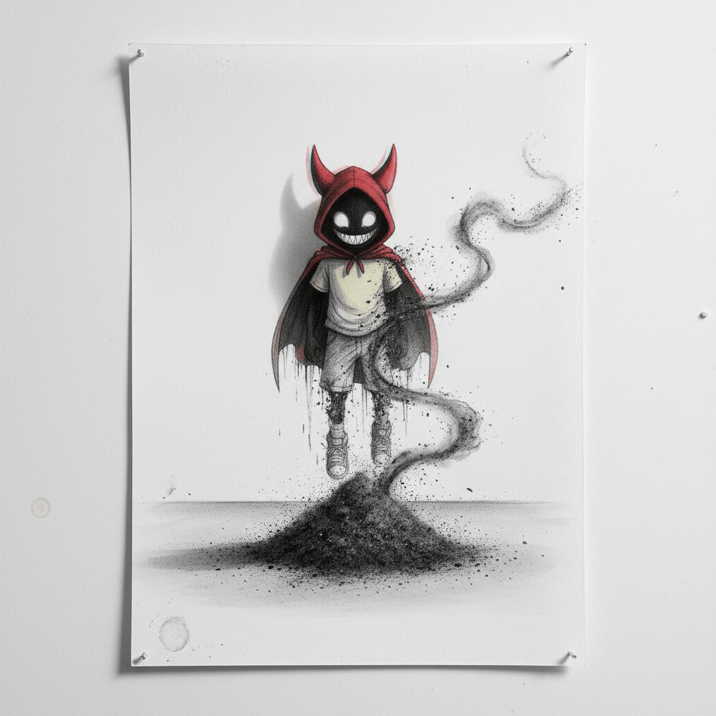 Charcoal drawing