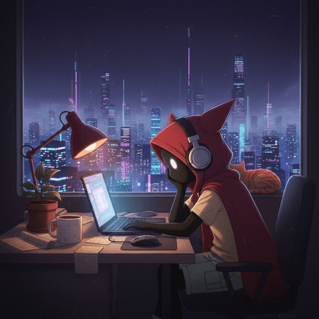 Lo-Fi Radio Screen